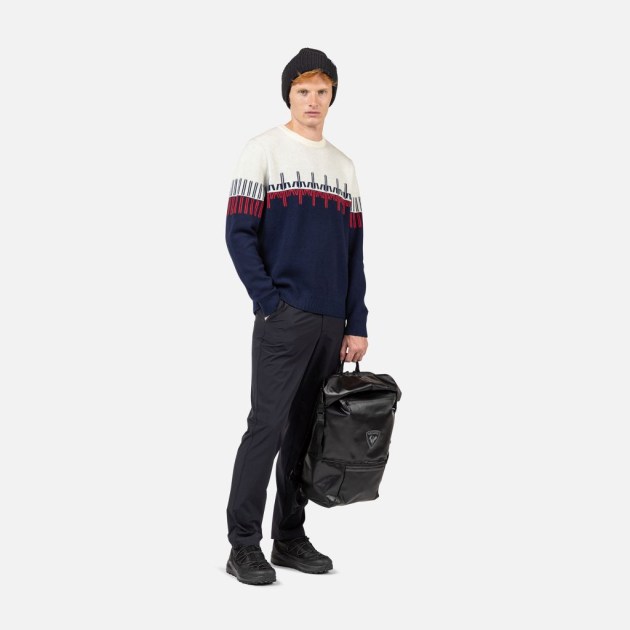 Rossignol PATTERNED CN DARK NAVY pánský lyžařský svetr