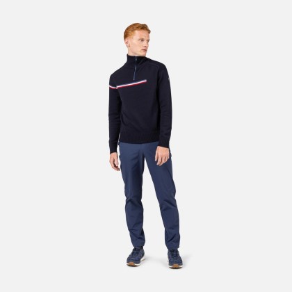 Rossignol ODYSSEUS HZ MERINO  DARK NAVY pánský lyžařský svetr
