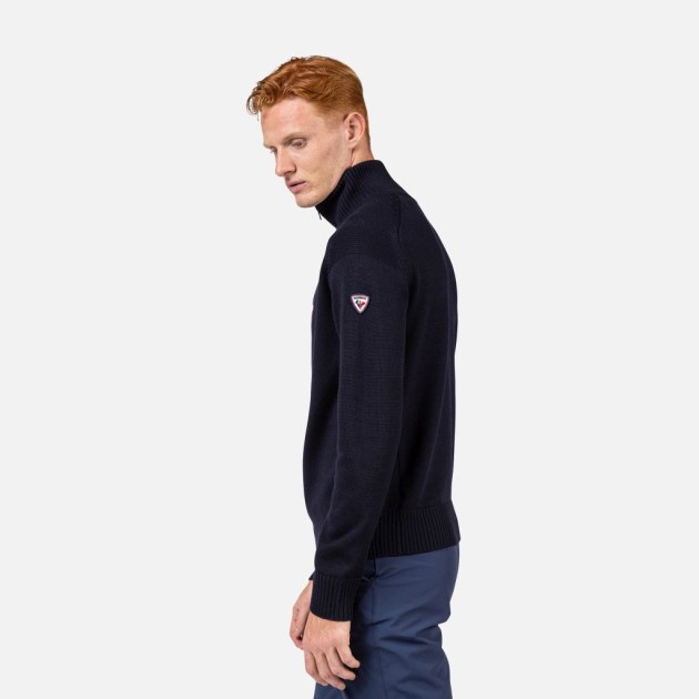 Rossignol ODYSSEUS HZ MERINO DARK NAVY pánský lyžařský svetr