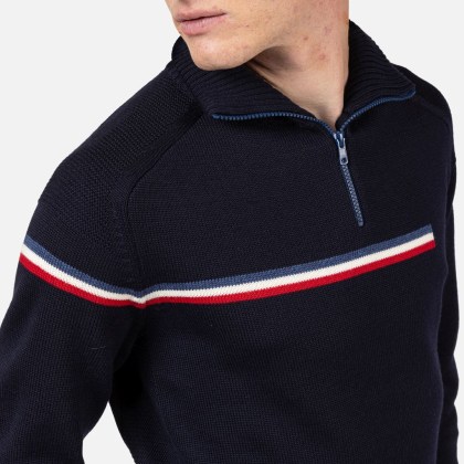 Rossignol ODYSSEUS HZ MERINO  DARK NAVY pánský lyžařský svetr