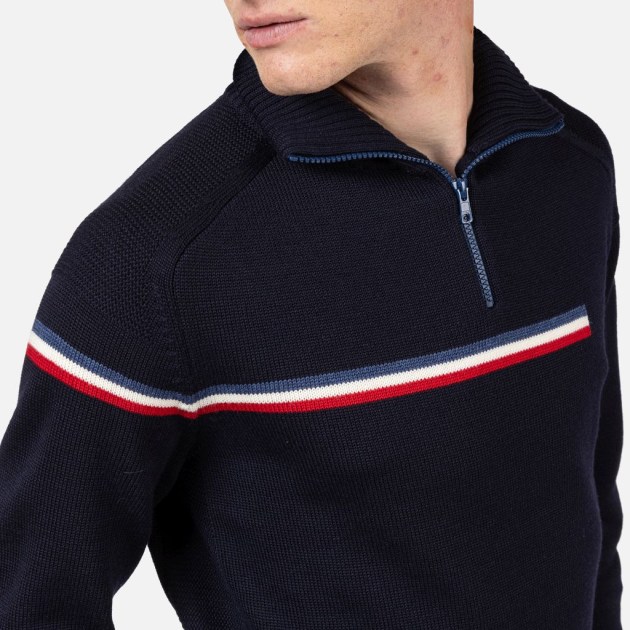 Rossignol ODYSSEUS HZ MERINO DARK NAVY pánský lyžařský svetr