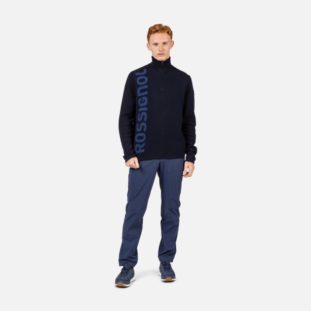 Rossignol SIGNATURE HZ  DARK NAVY pánský lyžařský svetr