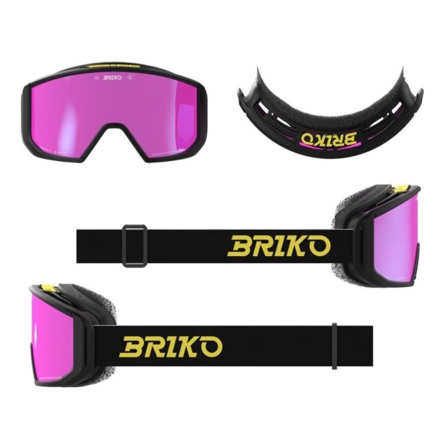 Briko VULCANO MASK SHARP LITE-Black Yellow  RBBM1-lyž.brýle