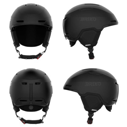 Briko YUKI-Matt Shiny Black-helma