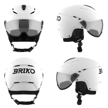 Briko ELIO VISOR-Matt White  Black S-helma