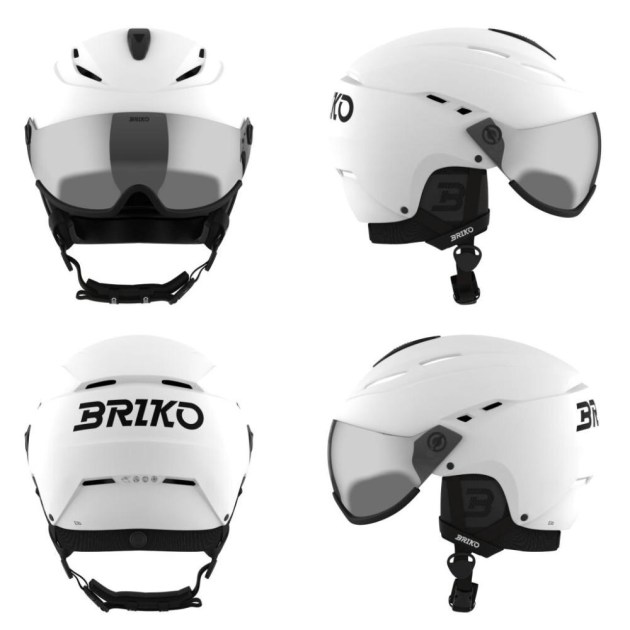 Briko ELIO VISOR-Matt White  Black S-helma