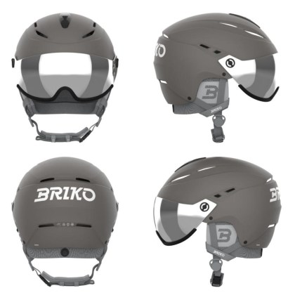 Briko CHIONE VISOR-Matt Dove Gray  Whi-helma