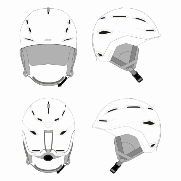 Briko ELLI-MATT SHINY WHITE-helma