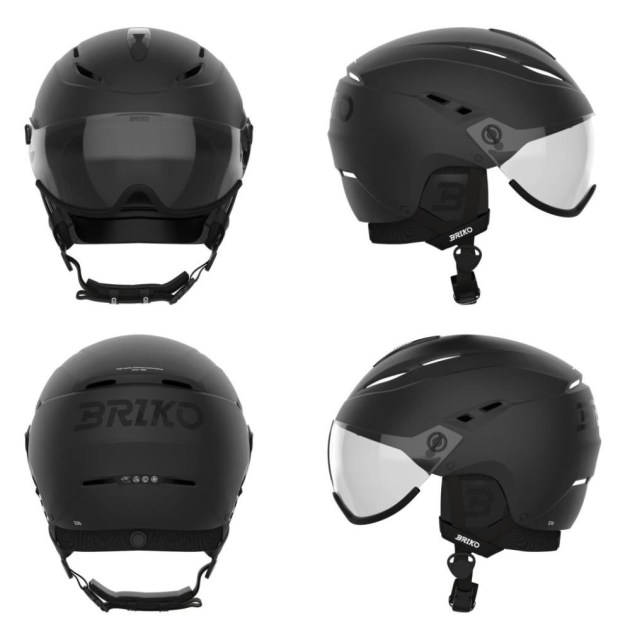 Briko ELIO VISOR PHOTO-Matt Black  PH03-helma