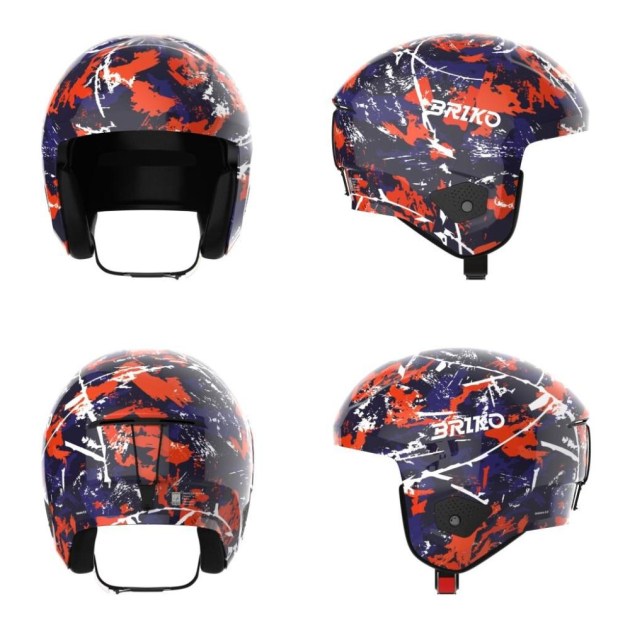 Briko VULCANO 2.0 GRAPHIK-Shiny Orange Meteo-helma