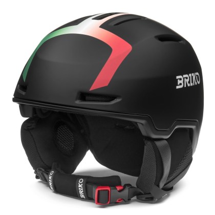 Briko ARAN ITALIA-Matt Black White lyžařská helma