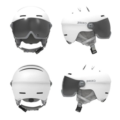 Briko BLENDA 2.0 VISOR-MATT WHTE SILVER  SM2-helma