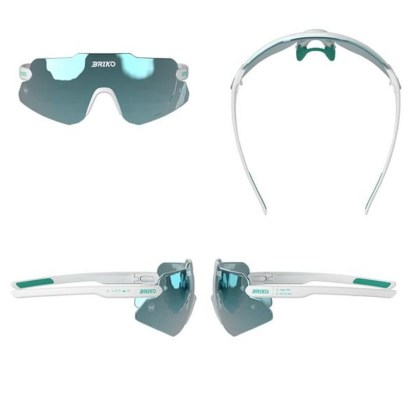 Briko STARLIGHT 2.0 3 LENSES-White Green Caribbea-slun.brýle