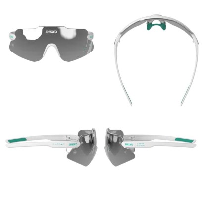 Briko STARLIGHT 2.0 3 LENSES-White Green Caribbea-slun.brýle