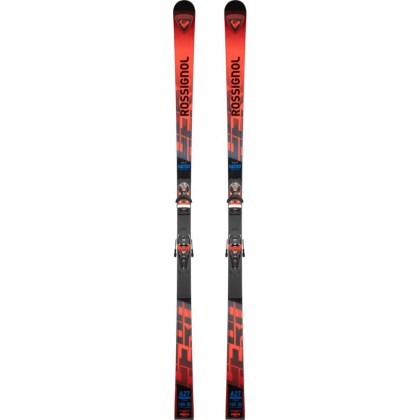 Rossignol HERO ATHLETE GS 185 R22 + SPX 12 ROCKERACE GW HOT RED / RANGB01+FCLBS04 -set