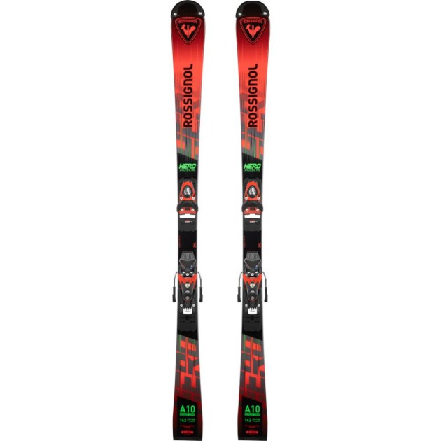 Rossignol HERO SL PRO 128-149 R21 PRO + SPX 11 GW HOT RED Závodní dětské lyže s vázáním