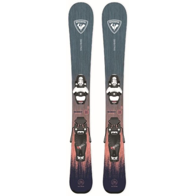 Rossignol RALLYBIRD KID PRE-DRILLED + TEAM 4 GW B76 BLACK / RAOWE02+FCKKT01 -set