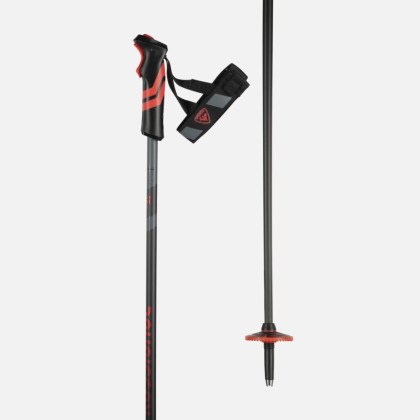 Rossignol TACTIC CLIP BLACK LIME pánské sjezdové lyžařské hole