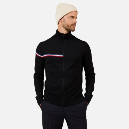 Rossignol ODYSSEUS FZ MERINO SWEATER-BLACK-triko
