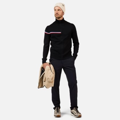 Rossignol ODYSSEUS FZ MERINO SWEATER-BLACK-triko