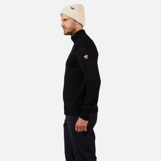 Rossignol ODYSSEUS FZ MERINO SWEATER-BLACK-triko