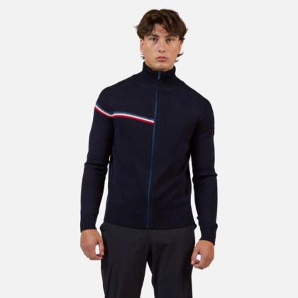 Rossignol ODYSSEUS FZ MERINO SWEATER-DARK NAVY-triko