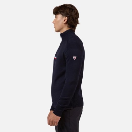 Rossignol ODYSSEUS FZ MERINO SWEATER-DARK NAVY-triko