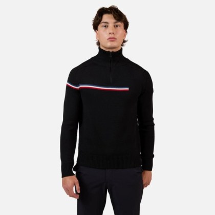 Rossignol ODYSSEUS HZ MERINO SWEATER-BLACK-triko