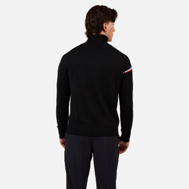 Rossignol ODYSSEUS HZ MERINO SWEATER-BLACK-triko