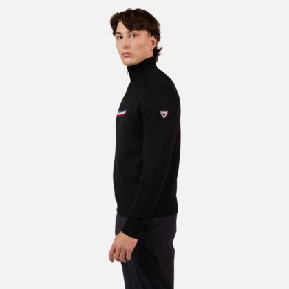 Rossignol ODYSSEUS HZ MERINO SWEATER-BLACK-triko