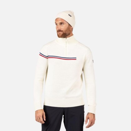 Rossignol ODYSSEUS HZ MERINO SWEATER-NATURE WHITE-triko