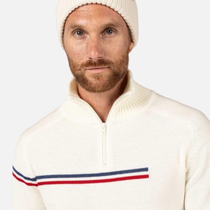 Rossignol ODYSSEUS HZ MERINO SWEATER-NATURE WHITE-triko