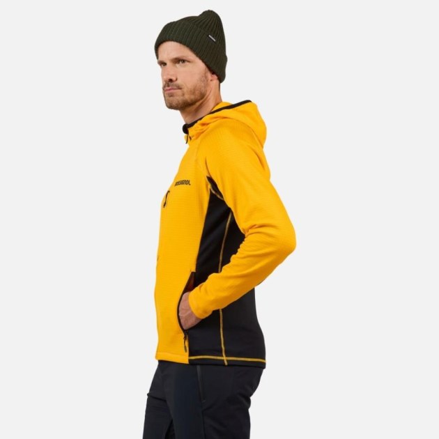 Rossignol BLACKSIDE MIX FZH FLEECE-SAFFRON YLW-mikina