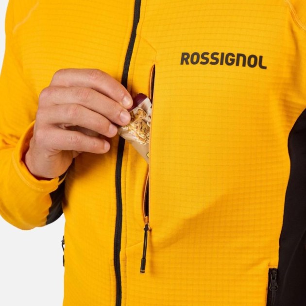 Rossignol BLACKSIDE MIX FZH FLEECE-SAFFRON YLW-mikina
