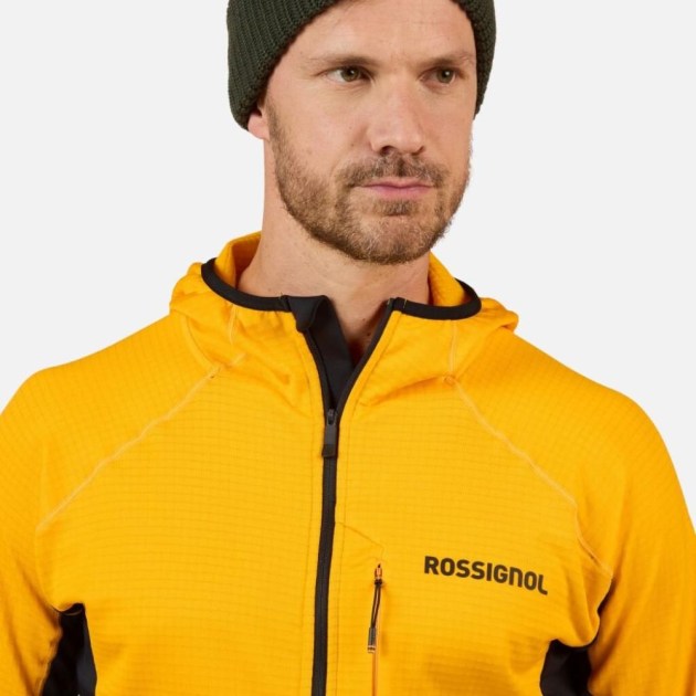 Rossignol BLACKSIDE MIX FZH FLEECE-SAFFRON YLW-mikina