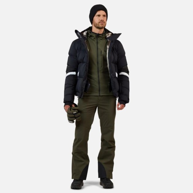 Rossignol BLACKSIDE MIX FZH FLEECE-OLIVE SHADOW-mikina