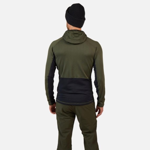 Rossignol BLACKSIDE MIX FZH FLEECE-OLIVE SHADOW-mikina