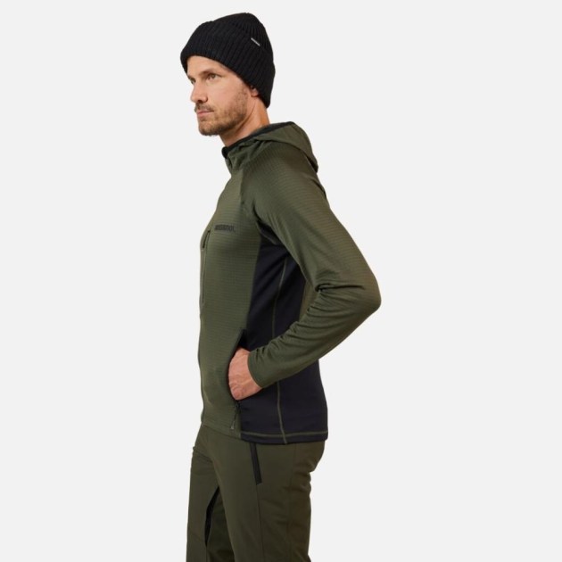 Rossignol BLACKSIDE MIX FZH FLEECE-OLIVE SHADOW-mikina