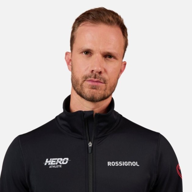 Rossignol HERO MID LAYER STRETCH JKT-BLACK-mikina