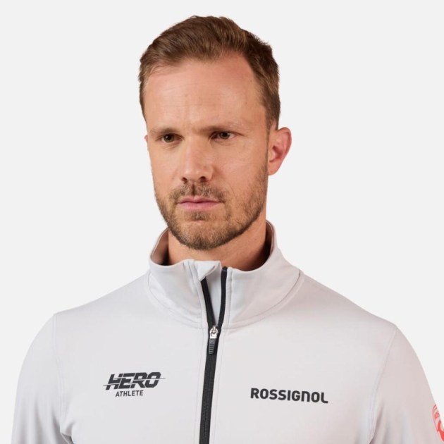 Rossignol HERO MID LAYER STRETCH JKT-SOFT GREY-mikina