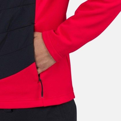 Rossignol CLASSIQUE HYBRID CLIM FZ-SPORTS RED-mikina