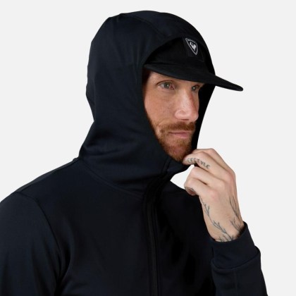 Rossignol MID LAYER STRETCH HOODIE-BLACK-mikina