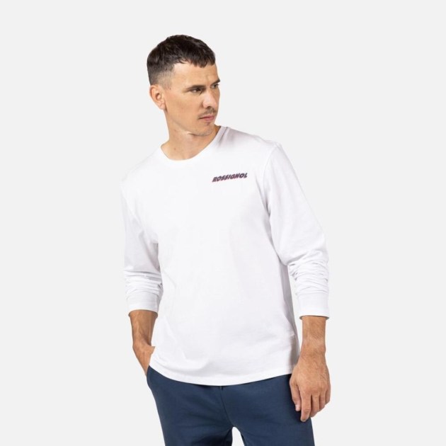 Rossignol LONG SLEEVE TEE-WHITE-triko
