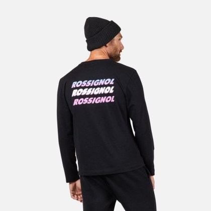 Rossignol LONG SLEEVE TEE-BLACK-triko