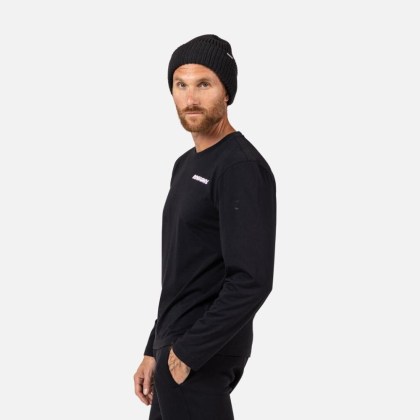 Rossignol LONG SLEEVE TEE-BLACK-triko