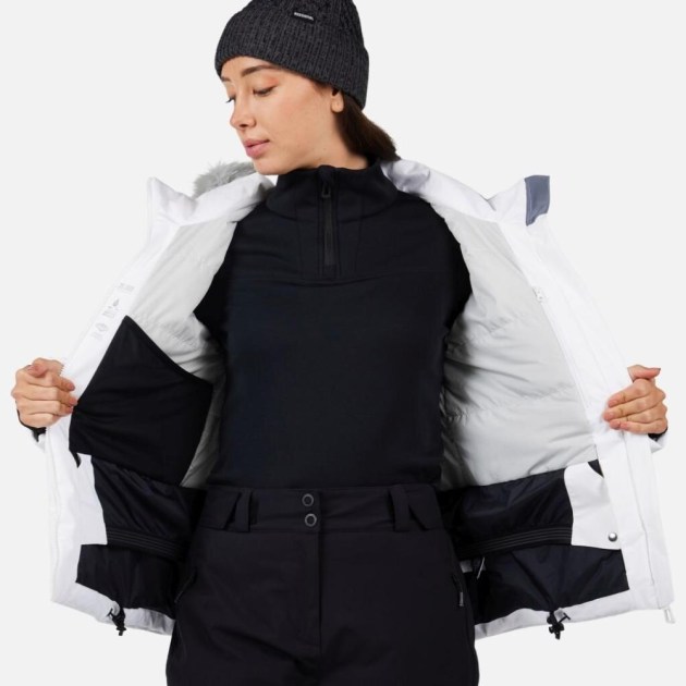 Rossignol W STACI INSULATED JKT-WHITE-bunda