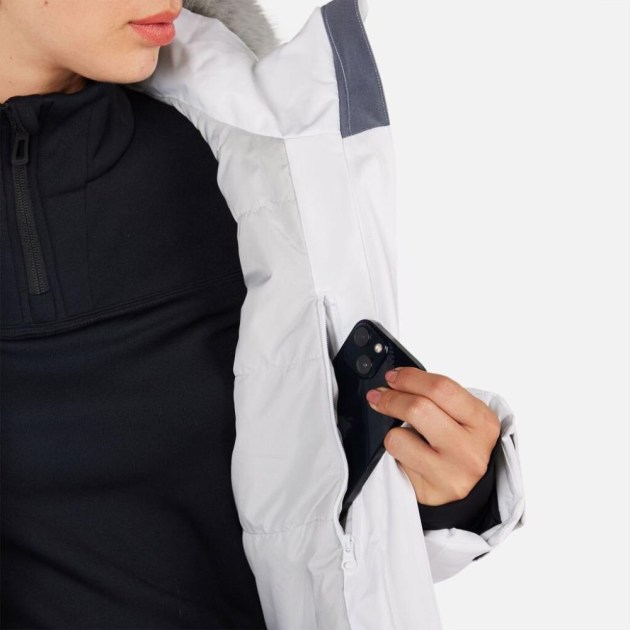 Rossignol W STACI INSULATED JKT-WHITE-bunda