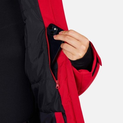 Rossignol W STACI INSULATED JKT-RUBY RED-bunda