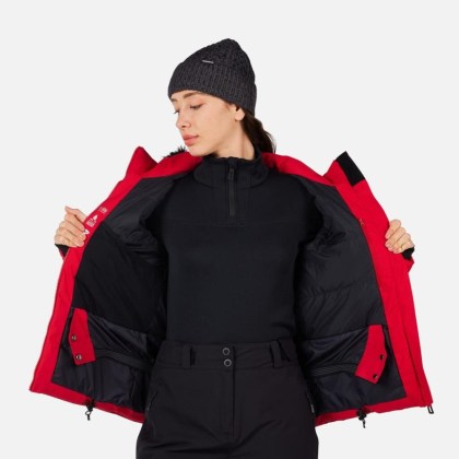 Rossignol W STACI INSULATED JKT-RUBY RED-bunda