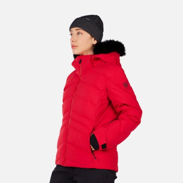 Rossignol W STACI INSULATED JKT-RUBY RED-bunda